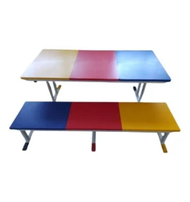 Conjunto Refeitório com Bancos Infantil - 1,80 x 0,80 cm