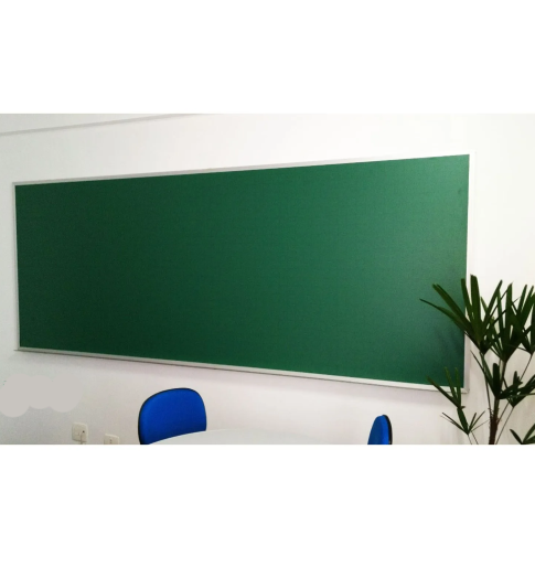 Quadro Verde Quadriculado Reto - Lousa Profissional- Moldura Frisada