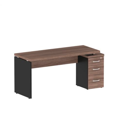 Mesa Pé Gaveteiro 03 Gavetas