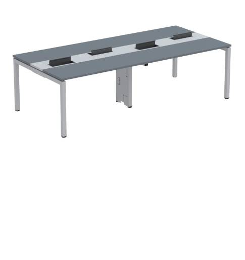 Mesa Plataforma 1400 Dupla 02 Pessoas - Pé Aço