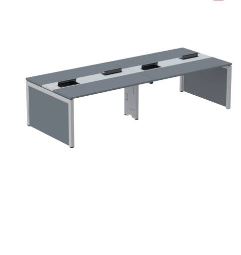 Mesa Plataforma 1400 Dupla 04 Pessoas - Pé Painel