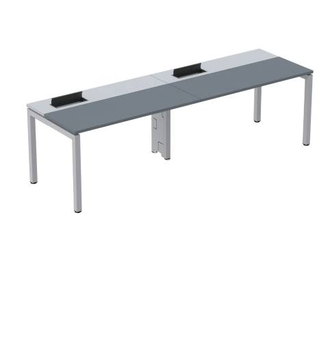 Mesa Plataforma Simples 02 Pessoas - Pé Aço